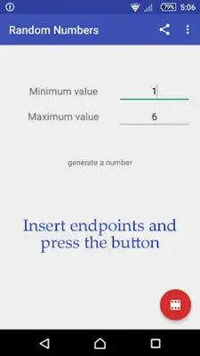 Random Numbers android App screenshot 3